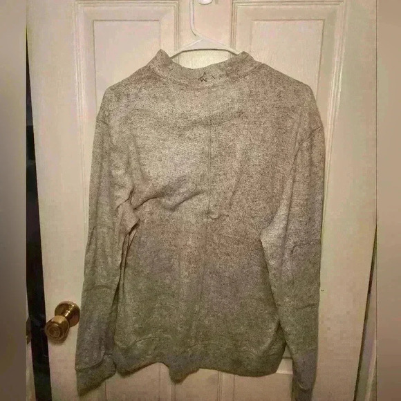 Greg Norman Mens Sz M Golf  Pullover  Beige 1/4 Zip Heathered - Picture 3 of 4